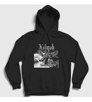 Presmono Unisex Siyah Seventh Kalmah Kapüşonlu Sweatshirt 89197tt