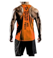 Erkek Dry Fit Y-back Gym Fitness Sporcu Atleti Genıus-fıt (Turuncu)