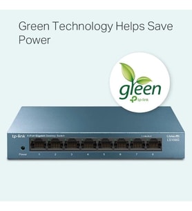 TP-LINK LS108G 8 PORT GIGABIT METAL KASA SWITCH