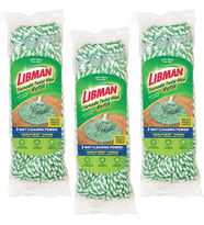 Libman Tornado Paspas Yedekleri Kendinden Sıkma Paspas Pamuk Paspas Başlığı Bükümlü Paspas Bükümlü Paspas Başlığının Değiştirilmesi Makinede Yıkanabilir 3 Kendinden Sıkmalı Paspas Başlığı