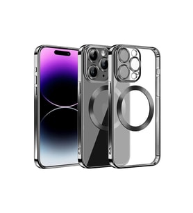 Northcity iPhone 13 Pro Max ile Uyumlu Slot Silikon Kılıf - Siyah Darbe Emici Kaymaz Tasarım
