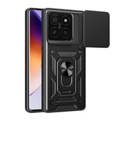 Xiaomi Mi 14t Pro Kılıf Pars Lens Yüzüklü Silikon - Siyah