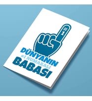 Kişiye Özel Dünyanın Bir Numaralı Babası Tebrik Kartı