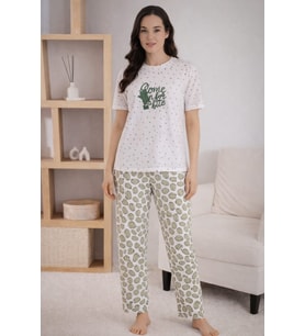 Kadın 1905-9 Kısa Kol Oslo Pijama Takımı