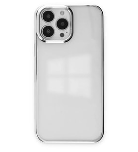 Newface Apple iPhone 14 Pro Max Kılıf Element Silikon - Gümüş