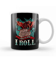 This Is How I Roll RPG Tabletop Gaming Dice Pun Kupa Bardak Porselen