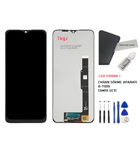 Tkgz - TCL 20SE Uyumlu Lcd Ekran Dokunmatik -A- Kalite + B-7000 + TAMİR SETİ