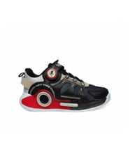 Trend Adımlar Siyah Erkek Çocuk Ultra Hafif Yarım Boğaz Sneaker