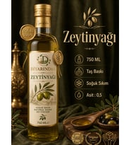 Diyarından Natürel Sızma Zeytinyağı Taş Baskı Soğuk Sıkım 750 ml
