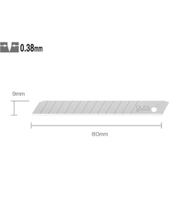 OLFA AB-10 Standart Dar Maket Bıçağı Yedeği (10 lu)