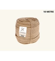 Jütburada Jüt Halat 4 mm 10 Metre Hasır Dekor Süsleme İp