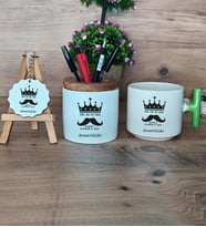 You Are My King Hediye Sepeti Kupa Bardak T Kulplu, Kalemlik ve Anahtarlık Babaya Doğum Günü Babalar Günü Hediyesi (Model 8)