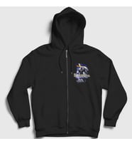 Presmono Unisex Siyah Sweeden Hail To The King Hammerfall Fermuarlı Kapüşonlu Sweatshirt 467360tt