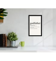 BK Home Godfather Baba Tasarımlı Dekoratif Ahşap Siyah Çerçeveli Tablo-6