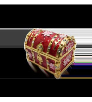Swarovski Taşlı Hazine Sandığı - Gizli Hazneli Masaüstü Hediyelik Süs Eşyası  Hediyelik Kutusunda (Karışık)