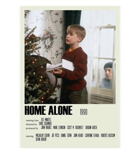 Home Alone Alternatif (1) Tablo Ahşap Poster Dekoratif
