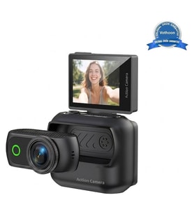 1080p Dijital Video Kamera (32gb) Kart Dijital Vlog Fotoğraf Makinesi Türkçe Siyah