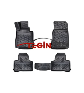 Mercedes GLC 3D Havuzlu Paspas 2019 Siyah (Karışık)