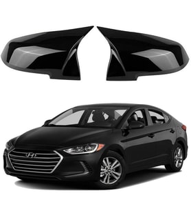 Hyundai Elentra 15-19 Sinyalli Araca Özel Batman Yarasa Ayna Kapağı Pianoblack
