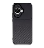 Huawei Nova 12s Kılıf Auto Focus Karbon Kapak - Siyah
