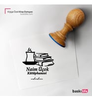 Kişiye Özel Kitap Damgası Kitap Mührü Kaşe Kitap Mühür Özel Damga 09