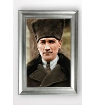 Gümüş Çerçeveli Atatürk Tablo cv827
