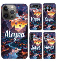 iPhone 7 8 SE 11 12 13 14 15 16 16E 17E Pro Max Plus Air Mini Kılıf YeniSeri Kişiye Özel İsim Yazılı Silikon Kapak Kapadokya Art
