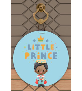 Modern Dijital Baskı Mavi Little Prince Kapı Süsü