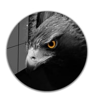 Kartal Yuvarlak Cam Tablo 4mm Dayanıklı Temperli Cam