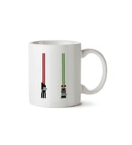 Star Wars Kılıçlar iki Tarafı Baskılı Kupa Bardak