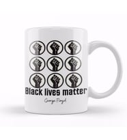 Black Lives Matter George Floyd 2022 Kupa Bardak Porselen