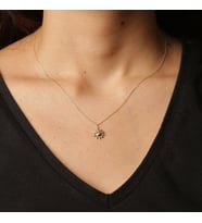 Mini Güneş Kolye (Altın)