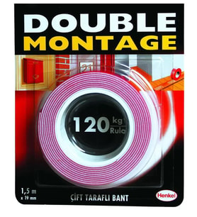 Montaj Bandı max 120 kg  1,5m x 19 mm