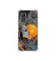 PrintiFy Xiaomi Mi10t ile Uyumlu Simya Serisi Mozaik Tanrıça Tasarımlı Uv Baskılı Köşe Korumalı Antişok Kılıf
