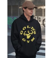 Gold's Gym Arnold Tasarım Baskılı Unisex Oversize Bodybuilding Fitness Sporcu Hoodie