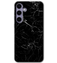 Galaxy S24 Kılıf HD Desen Baskılı Kılıf - Siyah Mermer