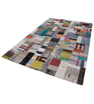 Gri Tonlarında Modern Geometrik Salon Kilimi El Dokuma Şık Dekoratif Mutfak Yatak Odası Kilim