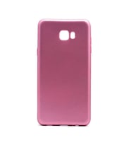 Samsung Galaxy C7 Pro Uyumlu Kılıf Zore Premier Silikon Kapak (Rose Gold Altın)