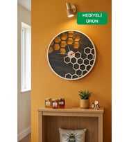 Geometrik Modern Ahşap Lazer Kesim 2D Mdf Duvar Saati