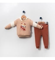 235283 Erkek Bebek Mary Kapüşonlu 2'li Eşofman Takımı (Karışık)