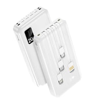 Powerway TX209 20.000Mah Kablolu Dijital Göstergeli Fenerli Powerbank Dahili Telefon Stand (MİCRO - TYPE C - LİGHTNİNG)