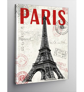 Kanvas Tablo Paris ve Eyfel Kulesi