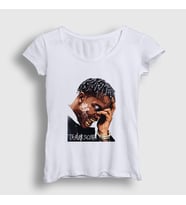 Presmono Kadın Beyaz Smoke Astroworld Travis Scott T-Shirt 43240tt