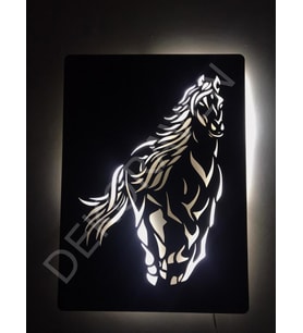 At Led Işıklı Tablo
