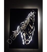 At Led Işıklı Tablo