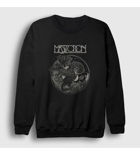 Presmono Unisex Siyah Myth Mastodon Sweatshirt 163503tt