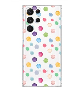 PrintiFy Samsung Galaxy S21 Ultra ile Uyumlu Water Color 6  Kamera Korumalı Şeffaf  Kılıf