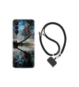 Tecno Camon 18p Kılıf Resimli Desenli Silikon Boyun Askılı Dream World 1839