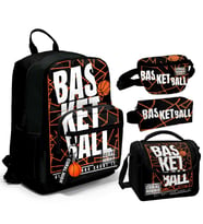 Coral High İlkokul/Ortaokul Çanta Seti ve Bel Çantası- Siyah Basketbol - Erkek Çocuk