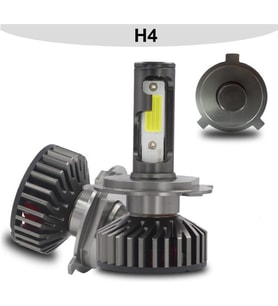 Fesan Titanyum Serisi H4 Mini Led Xenon 6000K Şimşek Etkili Beyaz